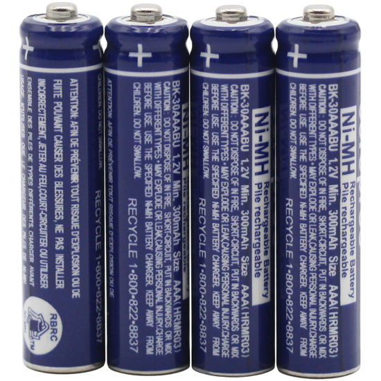 Picture of Cerepros 4-Pack BK-30AAABU Battery for Panasonic Cordless Phone BK30AAABU