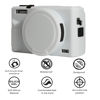 Picture of AEXUTDA Case for Canon Powershot G7X Mark III Digital Camera, G7X Mark iii Camera Silicone Case, Anti-Scratch Slim Fit Soft Skin, G7X Mark 3 Accessories with Detachable Lens Cover - White