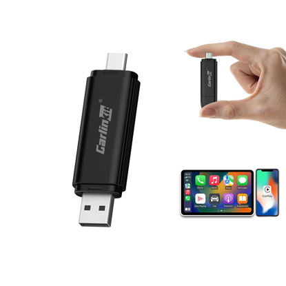 Picture of Carlinkit Mini SE Wireless CarPlay Adapter - Seamlessly Convert Wired to Wireless CarPlay | Affordable USB-A & USB-C Dual Ports | Compact, Stable, and Reliable Connection.