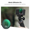 Picture of K&F Concept Black Diffusion 1/4 Filter for DJI Osmo Action 5 Pro/Osmo Action 4, Creative Mist Cinematic Effect Filters, Multi-Coated/Optical Glass/Aluminum Alloy Frame