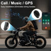 Picture of OBEST Motorcycle Helmet Bluetooth Headset,Motorcycle Bluetooth Helmet Speaker,True Wireless Installation with Remote Control,BT5.3 Chip Noise Cancellation 1450mAh Large Battery for Skiing Riding