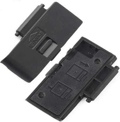 Picture of Dromirow Battery Door Cover Lid Cap Replacement Repair Part for Canon EOS 550D Rebel T2i Kiss X4 Digital Camera Repair Part (2pcs)