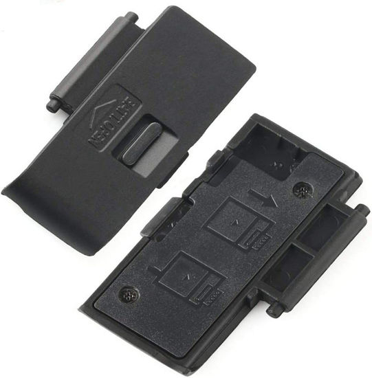 Picture of Dromirow Battery Door Cover Lid Cap Replacement Repair Part for Canon EOS 550D Rebel T2i Kiss X4 Digital Camera Repair Part (2pcs)