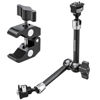 Picture of Neewer 11" Articulating Magic Arm Clamp Mount with Super Clamp, Camera Monitor Mount with 1/4" 3/8" ARRI Locating Pins & Holes for DSLR Action Camera Video Light Compatible with SmallRig Cage, ST16C