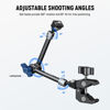 Picture of Neewer 11" Articulating Magic Arm Clamp Mount with Super Clamp, Camera Monitor Mount with 1/4" 3/8" ARRI Locating Pins & Holes for DSLR Action Camera Video Light Compatible with SmallRig Cage, ST16C