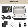 Picture of Linpr Digital Camera Case Compatible with CAMKORY/for KODAK PIXPRO/for Lecran/for VAHOIALD/for Canon IXUS 285 HS, Small Travel Cameras Storage Holder for Accessories SD Card (Black-PU)