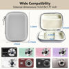 Picture of Linpr Digital Camera Case Compatible with CAMKORY/for KODAK PIXPRO/for Lecran/for VAHOIALD/for Canon IXUS 285 HS, Small Travel Cameras Storage Holder for Accessories SD Card (Grey)