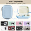 Picture of Linpr Digital Camera Case Compatible with CAMKORY/for KODAK PIXPRO/for Lecran/for VAHOIALD/for Canon IXUS 285 HS, Small Travel Cameras Storage Holder for Accessories SD Card (Blue)
