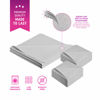 Picture of Premium Microfiber Cleaning Cloth - Extra Soft Suede Like Lint Free Cloths for Eyeglasses & Glass, Compatible with iPad, iPhone, Phone, Tablet, MacBook, Screen, Camera Lens (12 Small - 2 Large, Grey)