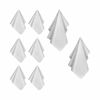 Picture of Premium Microfiber Cleaning Cloth 6x6 & 12x12 - Extra Soft Suede Feel Lint Free Cloths for Eyeglasses & Glass - Compatible with iPad, iPhone, Tablet, TV, LCD, Camera Lens (6 Small - 2 Large, Grey)