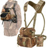 Picture of Wild Cedar Binocular Harness Chest Pack with Rangefinder Pouch, Compatible with Most Hunting Backpacks, Bino Harness with Rain Cover for Bird Watching, Hunting, Hiking