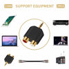 Picture of 3.5mm to RCA Splitter Adapter - Oxsubor Gold Plated 3.5mm Male Stereo to 2 RCA Female Jack Y Plug Audio Converter (2 Pack)