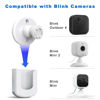 Picture of No Drill No Screw Blink Mini Camera Mount, Strong Adhesive Camera Wall Mount for Blink Mini/Mini 2 /Blink Outdoor 4 Camera, Easy to Install Blink Indoor Mount,White(Blink Camera is Not Included) 3Pack