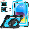 Picture of Auizotl Case for iPad 10th Generation 10.9 Inch with Screen Protector/360° Rotating Stand/Shoulder Strap/Pencil Holder,Military Grade Shockproof iPad Case 10th Generation 2022 (A2696/A2757/A2777)