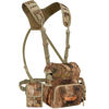 Picture of NEW VIEW Binocular Harness Chest Pack with Detachable Rangefinder Pouch, Adjustable Bino Harness & Rain Cover, Ideal for Hunting, Hiking - Camo & Quiet L