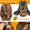Picture of NEW VIEW Binocular Harness Chest Pack with Detachable Rangefinder Pouch, Adjustable Bino Harness & Rain Cover, Ideal for Hunting, Hiking - Camo & Quiet L