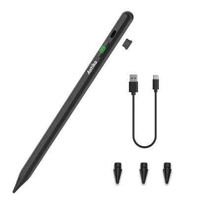 Picture of Stylus Pen for iPad Digital iPad Pencil 2NDGen 12 Hour Constant Writing Tilt Sensitivity Palm Rejection Magnetic Pen for iPad Air 3/4/5, iPad Mini 5/6, iPad 6-10 Gen, iPad Pro 11 (Black)