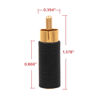 Picture of VCE 2-Pack Gold Plated 3.5mm 1/8 inch Female Mono Jack to RCA Male Adapter
