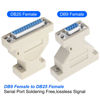 Picture of MEIRIYFA DB9 to DB25 Serial Coupler Adapter,DB9 Female to DB25 Female RS-232 Serial Gender Changer at Modem Adapter Connetor for PC Serial Devices -2PCS (DB9 Female to DB25 Female)