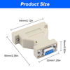 Picture of MEIRIYFA DB9 to DB25 Serial Coupler Adapter,DB9 Female to DB25 Female RS-232 Serial Gender Changer at Modem Adapter Connetor for PC Serial Devices -2PCS (DB9 Female to DB25 Female)
