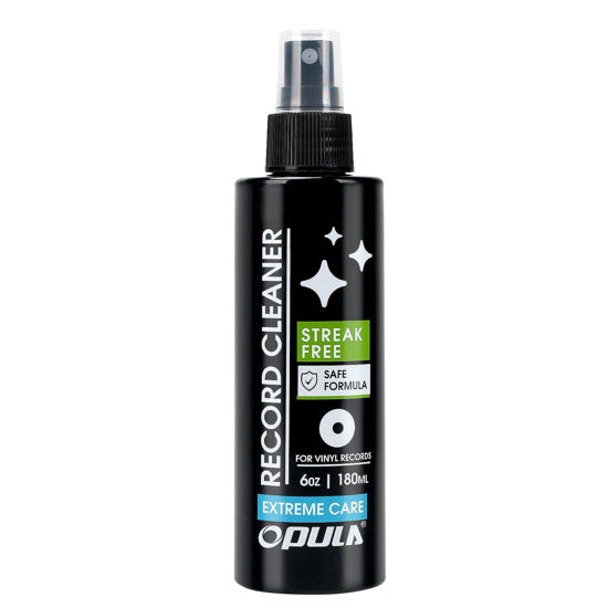 Picture of OPULA Vinyl Record Cleaning Solution, 6oz/180ml Vinyl Record Cleaner Fluid, Record Cleaner Spray for Lps Album, Remove Dirt & Debris & Fingerprint, Improve Sound Quality