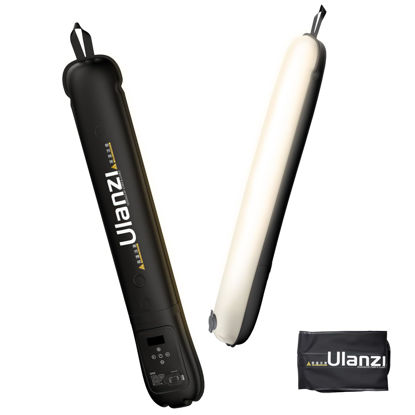 Picture of Ulanzi UA12 Bi-Color Inflatable Tube Light, Foldable LED Video Light for Photography, 2700K-6500K, 12W 2500mAh Rechargeable Photography Light Bar 1/4" Mount LED Lighting Wand Stick for Video Shooting