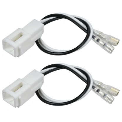 Picture of smart repairboy Front Dash Tweeters Speaker Wiring Harness Adapter Connector Plug for 2005-2022 Dodge Ram Jeep Chrysler, Dash Tweeters Audio Cable Plug 2PCS 72-7902