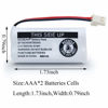Picture of BAOBIAN 2.4V Ni-MH BT162342 BT262342 Battery for BT183342 BT283342 BT166342 BT266342 VTech CS6114 CS6419 CS6719 AT&T EL52300 CL80111 Cordless Phone (2 Pack)