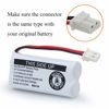 Picture of BAOBIAN 2.4V Ni-MH BT162342 BT262342 Battery for BT183342 BT283342 BT166342 BT266342 VTech CS6114 CS6419 CS6719 AT&T EL52300 CL80111 Cordless Phone (2 Pack)