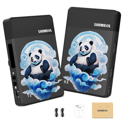 Picture of Shimbol Wireless Video Transmission System TP Max,Wireless Image HDMI Transmitter and Receiver 5GHZ 1000ft 1080P HD 0.07S Latency Dual HDMI Ports Aluminum Alloy Shell Fanless Design