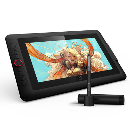 Picture of XPPen Upgraded Artist13.3 Pro V2 Drawing Tablet with Screen, 16384 Pen Pressure X3 Pro Stylus Pen Display, 99% sRGB Full-Laminated AG Screen Graphic Tablet with Stand, Red Dial, 8 Shortcut Keys 13.3"