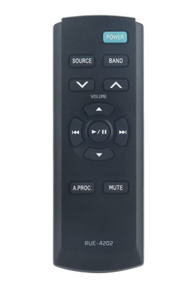 Picture of RUE-4202 Replacement Remote Control Compatible with Alpine Car Stereo CDE-HD149BT CDE-SXM145 CDE-SXM145BT CDE-175BT UTE-73BT CDE-172BT CDE124SXM CDE-143BT ICS-X8 CDA 105 UTE-72BT IVA-D300R CDE-177BT