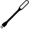 Picture of BUBUCAM USB Lamp LED Mini Light Laptop Computer Notebook Reading Lamp Silicone Gooseneck Black