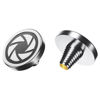 Picture of JJC Camera Soft Release Button, Shutter Button for Fuji Fujifilm X-T5 X-T4 X-T30 II X-PRO3 X00VI X100V X100 X-E4 X-E3 Leica Q3 M10 M9 Sony RX10 IV RX10 III Digital Cameras, Silver Aperture Pattern