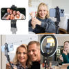 Picture of Ruittos Phone Tripod Mount Adapter with Smartphone Remote Controller, Phone Holder Clip Compatible with iPhone and Other Cell Phones