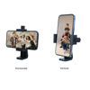 Picture of Ruittos Phone Tripod Mount Adapter with Smartphone Remote Controller, Phone Holder Clip Compatible with iPhone and Other Cell Phones