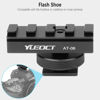 Picture of YUEOCT 2in1 Finder Mounting Adapter 11mm 20-21mm Picatinny Dovetail Rail w 1/4" Hole for Finderscope Guide Scope Red Dot Reflex Sight Mount DSLR Camera Hotshoe Coldshoe Hot Cold Shoe (Updated Version)