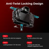 Picture of SmallRig Black Mamba Camera Cage Kit for Canon EOS R5 Mark II with Top Handle and Dedicated Cable Clamp, Aluminum Alloy Camera Rig with HawkLock Cold Shoe, 1/4''-20 & 3/8''-16 Threaded Holes - 4976