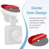 Picture of Sticky Adhesive Pad for Radar Detector Mount,Round Clear Double-Sided Tapes(2.2 inches and 2.6 inches) with Center Hole Design,for Radar Detector Mount,Dash Cam Suction Cup,GPS Sucker Holder etc