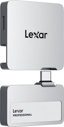 Picture of Lexar 1TB Professional Go Portable SSD w/Hub, Supports Apple ProRes, Up to 1050MB/s Read & 1000MB/s Write, USB 3.2 Gen 2, Rugged, Compatible with iPhone 15 Series, PC & Mac (LSL400S001T-RNSNU)