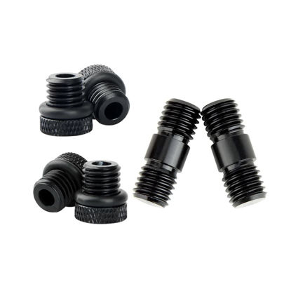 Picture of NICEYRIG 15mm Rod Rail Extension Connector M12 Thread and 15mm Rod End Stopper Screw Applicable for Standard 15mm Rod Support DSLR Rig Rail Block - 460