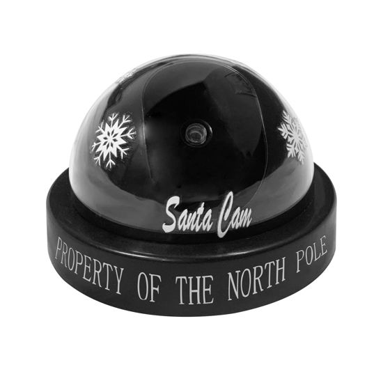 Picture of Santa Camera - Santa Cam with Realistic Red Flashing Light, Santa's Cam Ornament for Funny Indoor and Outdoor Decoration