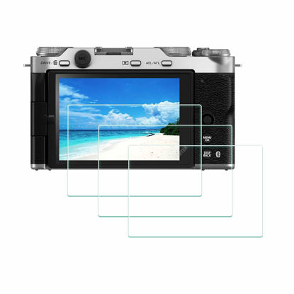 Picture of ULBTER Screen Protector for Fujifilm X-M5 Fuji XM5 Camera, Tempered Glass 0.3mm 9H Hardness Anti-Scrach Anti-Fingerprint Anti-Bubble Anti-Dust [3Pack]