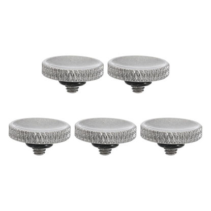 Picture of PATIKIL Camera Shutter Button, 5 Pack Soft Shutter Release Button Pure Copper Camera Button Knurled Suitable for Nikon for Fujifilm for Leica DSLR/SLR Camera, Gray