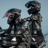 Picture of LUVIN Helmet Bluetooth Headset with RGB Light 300m Rider-to-Passenger Motorcycle Bluetooth Intercom Double Noise Cancellation Motorcycle Communication Systems with IP56 Waterproof 1000mAh HiFi Sound