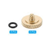 Picture of PATIKIL Camera Shutter Button, 5 Pack Soft Shutter Release Button Pure Copper Camera Button Knurled Suitable for Nikon for Fujifilm for Leica DSLR/SLR Camera, Matte Golden