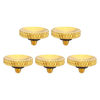 Picture of PATIKIL Camera Shutter Button, 5 Pack Soft Shutter Release Button Pure Copper Camera Button Knurled Suitable for Nikon for Fujifilm for Leica DSLR/SLR Camera, Golden