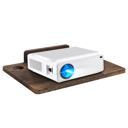 Picture of Projector Shelf,Projector Wall Mount Floating Shelf, Projector Stand,Projector Rack Holder,Projector Mount,PlayStation Shelf,Router Shelf Storage Box Modem Cable Shelf by Wood