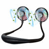 Picture of Neck Fan, Rechargeable Battery Operated Portable Fan 2600mAh, Hands Free Personal Fan Hang Around Neck Fans, Wearable Small Fan for Outdoor Working Battery Powered USB Fan Over 12 Hours Constant Cool