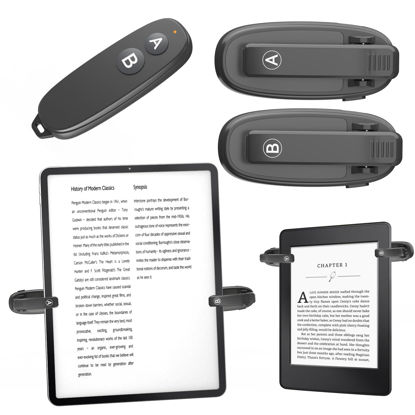 Picture of [2 Clips] Page Turner Remote for Kindle Paperwhite Remote Page Turner Accessories for Kindle & Ipad &Tablet Clip Clicker Rechargeable Page Turner